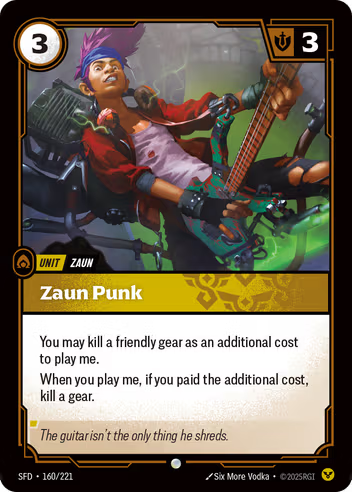Riftbound Spiritforged 160/221 Zaun Punk Foil
