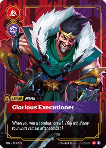 Riftbound Spiritforged 185/221 Draven Glorious Executioner