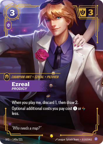 Riftbound Spiritforged 149a/221 Ezreal Prodigy (Showcase)