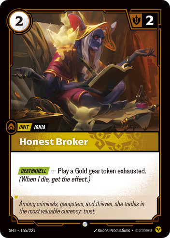 Riftbound Spiritforged 155/221 Honest Broker