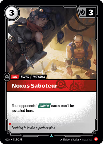 Riftbound Origins 018/298 Noxus Saboteur