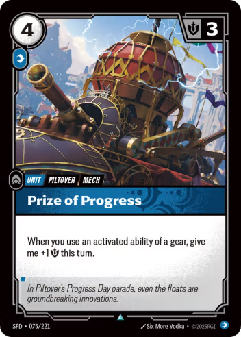 Riftbound Spiritforged 075/221 Prize of Progress Foil