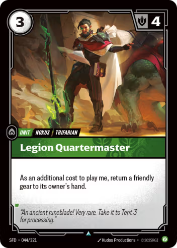 Riftbound Spiritforged 044/221 Legion Quartermaster