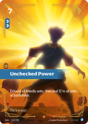 Riftbound Origins 123/298 Unchecked Power