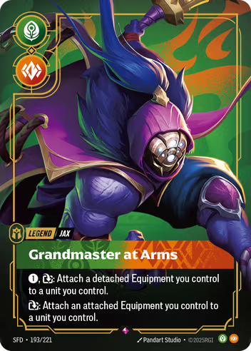 Riftbound Spiritforged 193/221 Jax Grandmaster at Arms