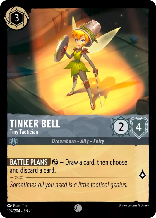 Lorcana The First Chapter 194/204 Tinker Bell Tiny Tactician Foil