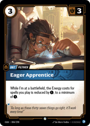Riftbound Origins 084/298 Eager Apprentice Foil