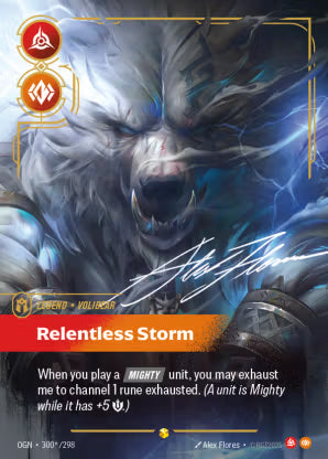 Riftbound Origins 300a/298 Volibear, Relentless Storm (Showcase)