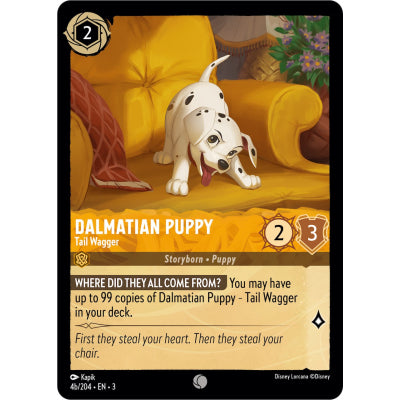 Lorcana Into the Inklands 004/204 Dalmatian Puppy Tail Wagger (B)