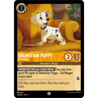 Lorcana Into the Inklands 004/204 Dalmatian Puppy Tail Wagger (D)