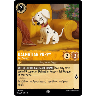 Lorcana Into the Inklands 004/204 Dalmatian Puppy Tail Wagger (E)