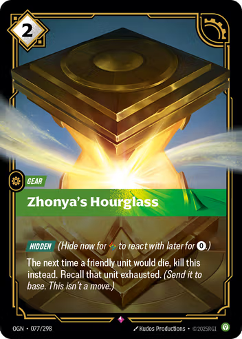 Riftbound Origins 077/298 Zhonya's Hourglass