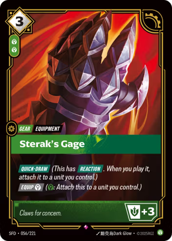 Riftbound Spiritforged 056/221 Sterak's Gage