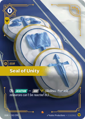 Riftbound Origins 245/298 Seal of Unity