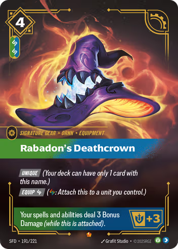Riftbound Spiritforged 191/221 Rabadon's Deathcrown