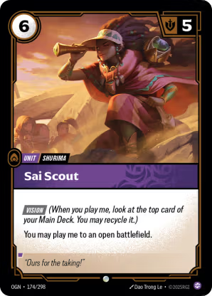 Riftbound Origins 174/298 Sai Scout Foil