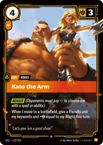 Riftbound Spiritforged 112/221 Kato the Arm