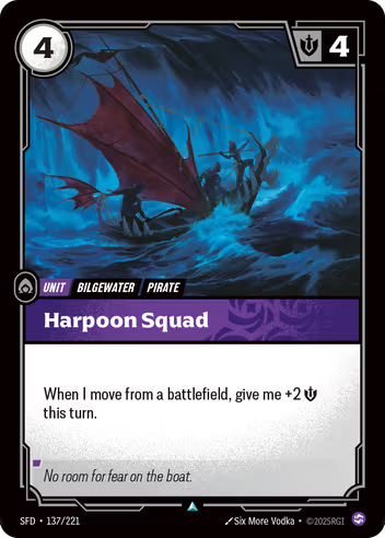 Riftbound Spiritforged 137/221 Harpoon Squad Foil
