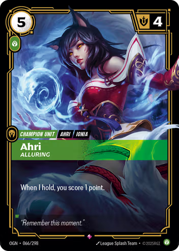 Riftbound Origins 066/298 Ahri Alluring