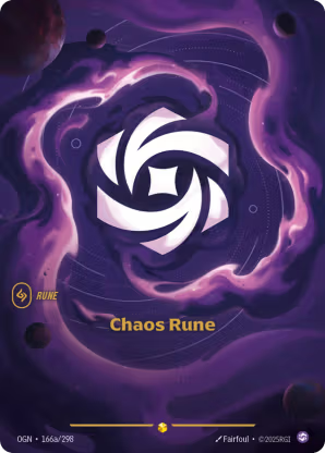 Riftbound Origins 166a/298 Chaos Rune (Showcase)