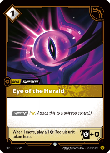 Riftbound Spiritforged 153/221 Eye of the Herald Foil