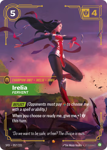 Riftbound Spiritforged 057/221 Irelia Fervent