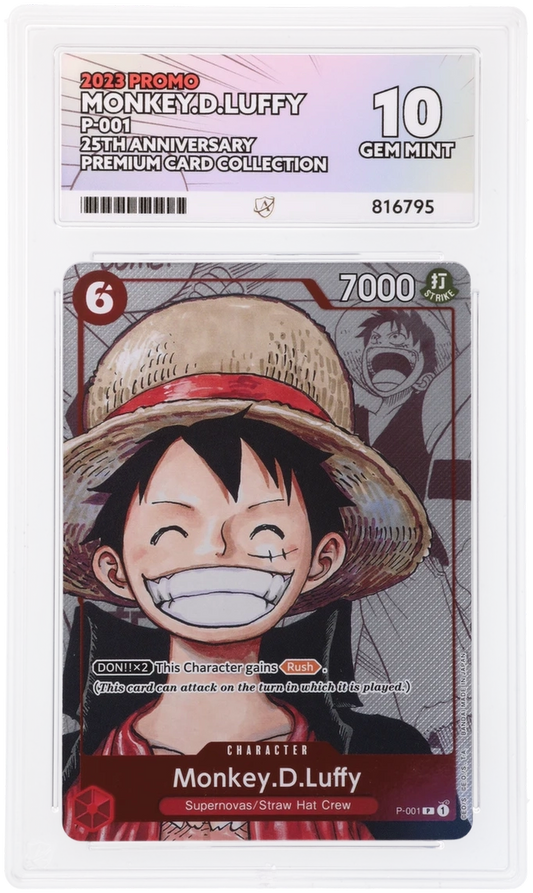 One Piece 25th Anniversary Collection Straw Hat - Sequential Set - ACE 10 (Luffy, Zoro, Sanji, Robin & Nami)