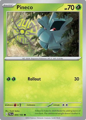 SV Paldea Evolved 004/193 Pineco Reverse Holo