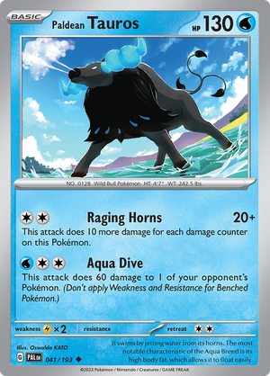 SV Paldea Evolved 041/193 Paldean Tauros Reverse Holo