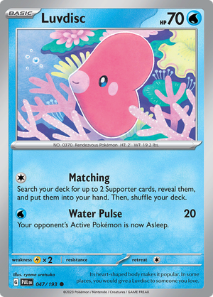 SV Paldea Evolved 047/193 Luvdisc