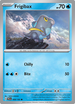 SV Paldea Evolved 058/193 Frigibax Reverse Holo