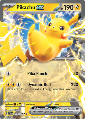 SV Paldea Evolved 063/193 Pikachu ex