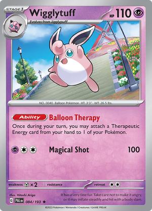 SV Paldea Evolved 084/193 Wigglytuff Reverse Holo