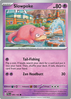 SV Paldea Evolved 085/193 Slowpoke Reverse Holo