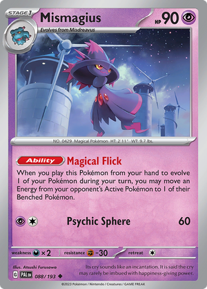 SV Paldea Evolved 088/193 Mismagius Reverse Holo