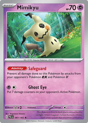 SV Paldea Evolved 097/193 Mimikyu Holo Rare
