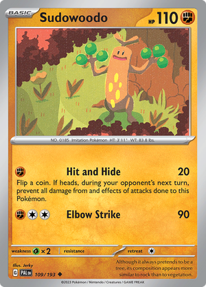 SV Paldea Evolved 109/193 Sudowoodo