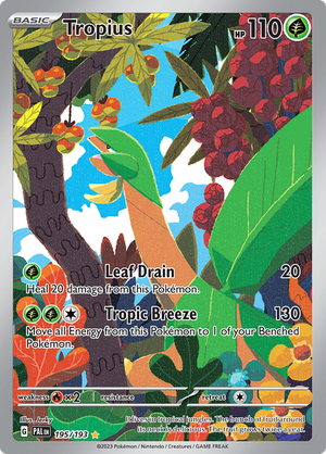 SV Paldea Evolved 195/193 Tropius Illustration Rare