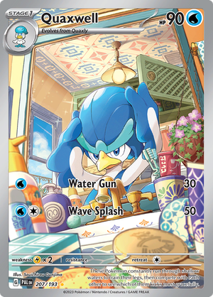 SV Paldea Evolved 207/193 Quaxwell Illustration Rare