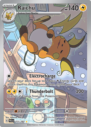 SV Paldea Evolved 211/193 Raichu Illustration Rare