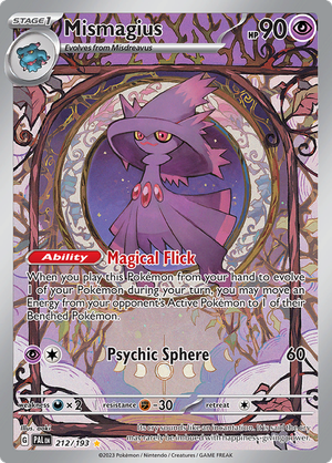 SV Paldea Evolved 212/193 Mismagius Illustration Rare