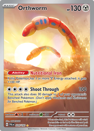 SV Paldea Evolved 224/193 Orthworm Illustration Rare