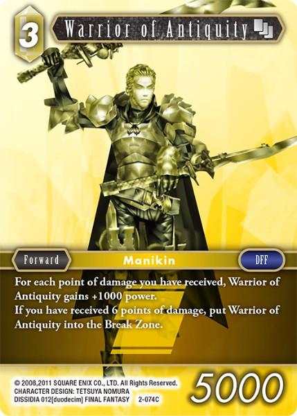 Final Fantasy  2-074C  Warrior of Antiquity