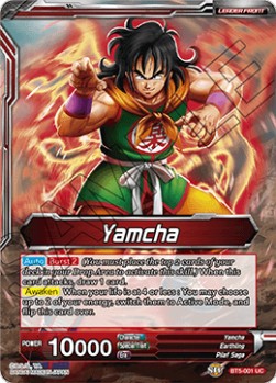 DBS Miraculous Revival BT5-001 Yamcha / Yamcha, the Hungry Wolf (Leader) Foil