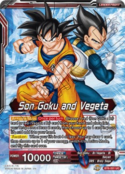DBS Destroyer Kings BT6-001 Son Goku and Vegeta / SSB Gogeta, Fusion Perfected (Leader) Foil