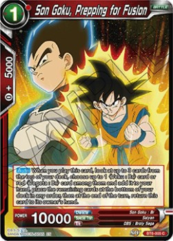 DBS Destroyer Kings BT6-005 Son Goku, Prepping for Fusion