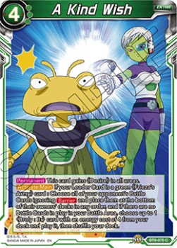 DBS Destroyer Kings BT6-075 A Kind Wish Foil