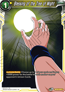DBS Saiyan Showdown BT15-120 Blessing of the Tree of Might