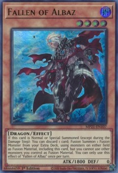 Yu-Gi-Oh! 2021 Tin of Ancient Battles Mega Pack MP21-EN107 Fallen of Albaz Ultra Rare