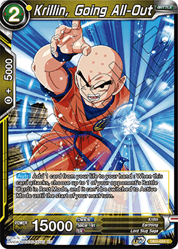 DBS Draft Box 6: Giant's Force DB3-084 Krillin, Going All-Out